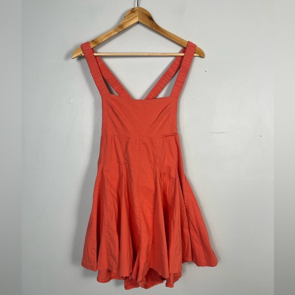 Louna Coral Tie Back Romper size medium - Picture 3 of 8